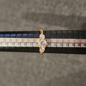 Vintage Costume 3 Stone Ring